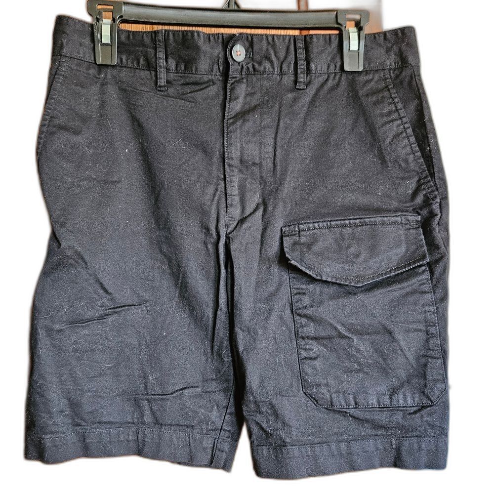 Structure Mens Black Cargo Shorts W32 NWOT Utility Pockets Streetwear Summer St‎